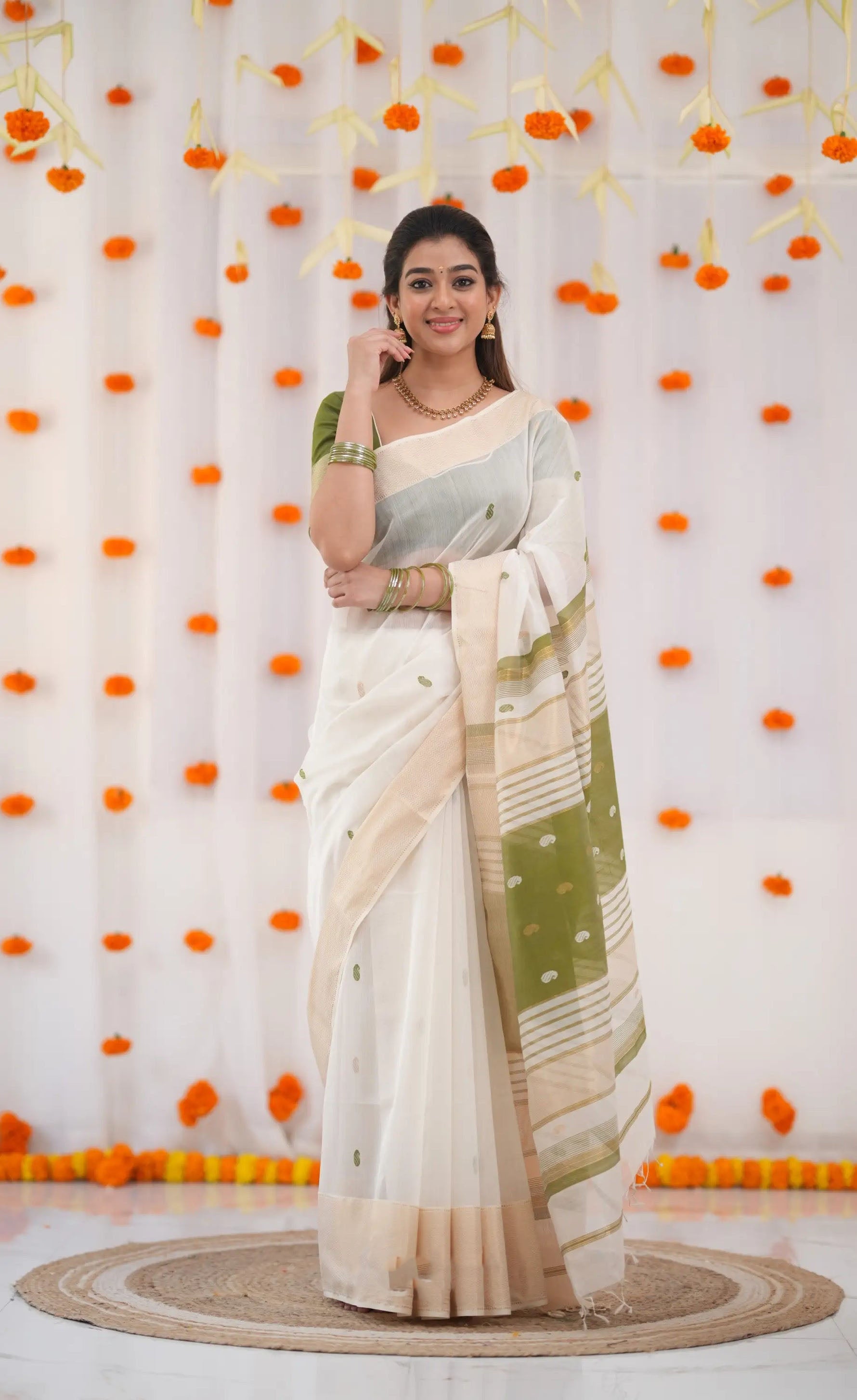 Maheshwari saree with blouse
