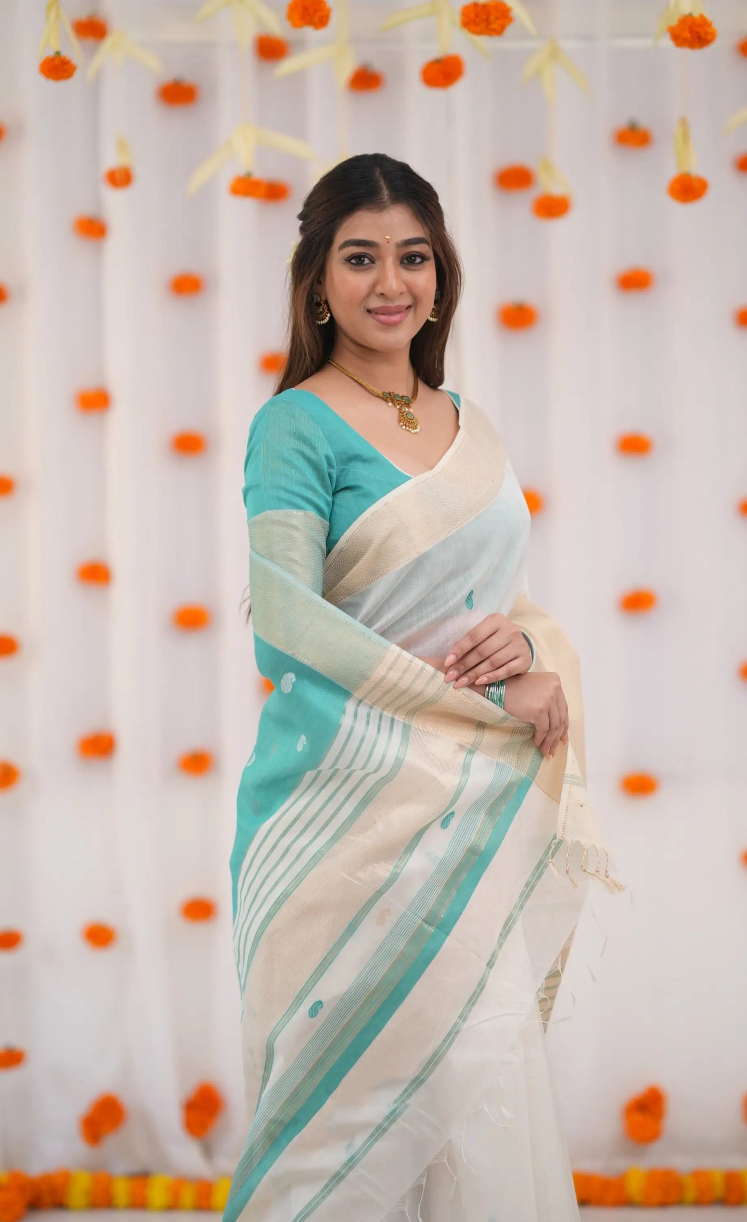 Soft cotton silk saree
