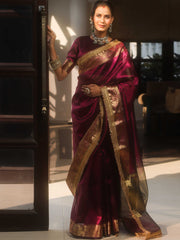 Handwoven tissue saree