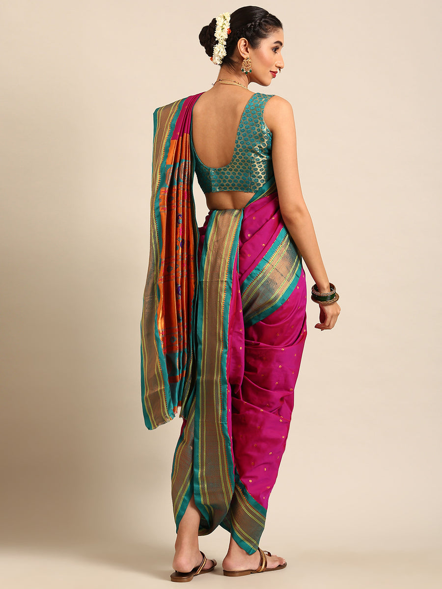 Maharashtrian Nauvari silk saree