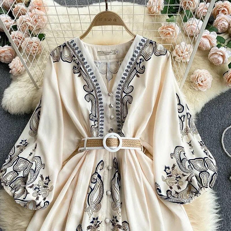 Cotton blend dress