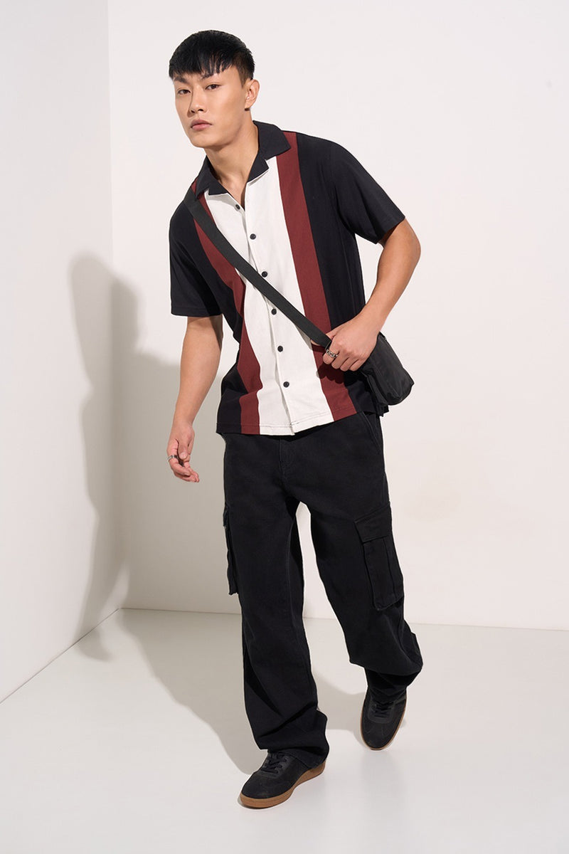 Relaxed fit half sleeve shirt