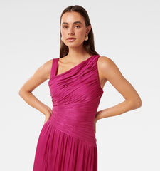 asymmetrical maxi gown
