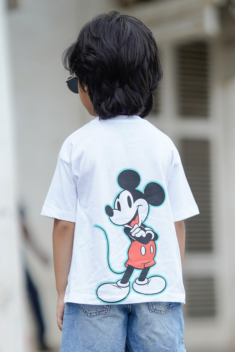 half sleeve Mickey Mouse shirt