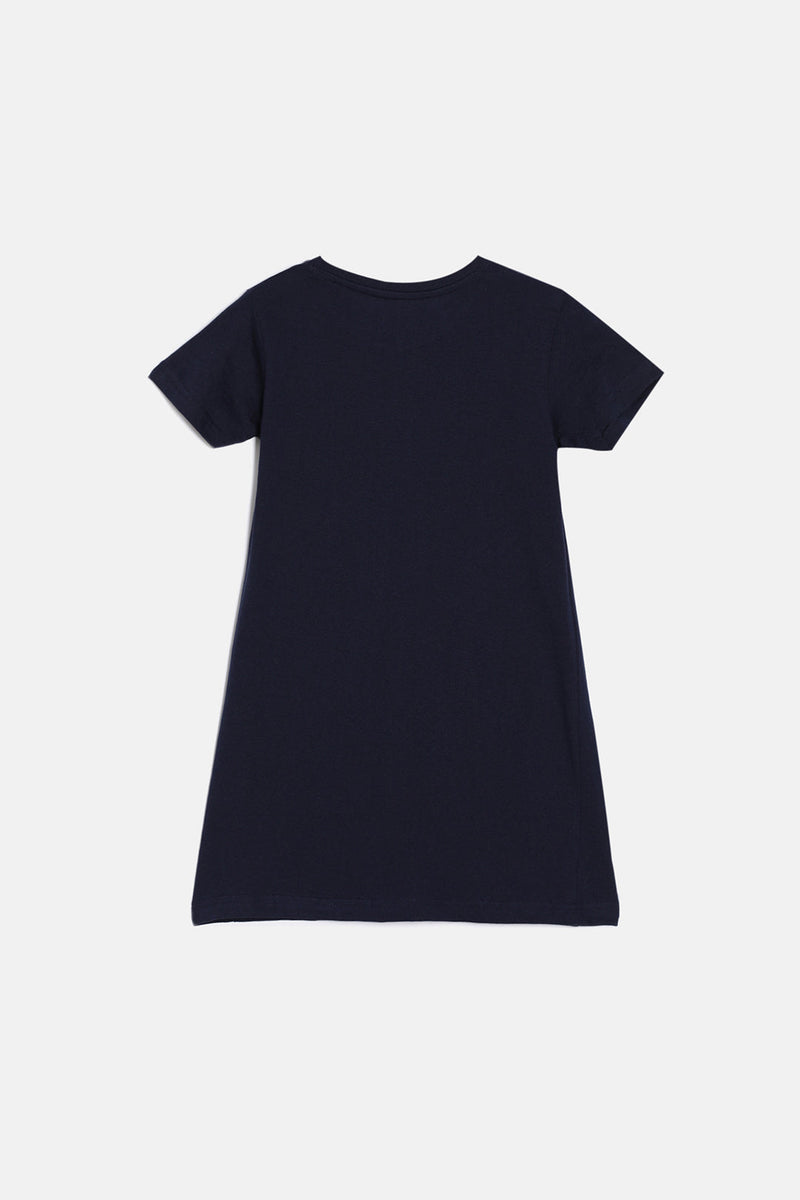  Girls cartoon print dress