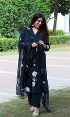 Chiffon dupatta suit set