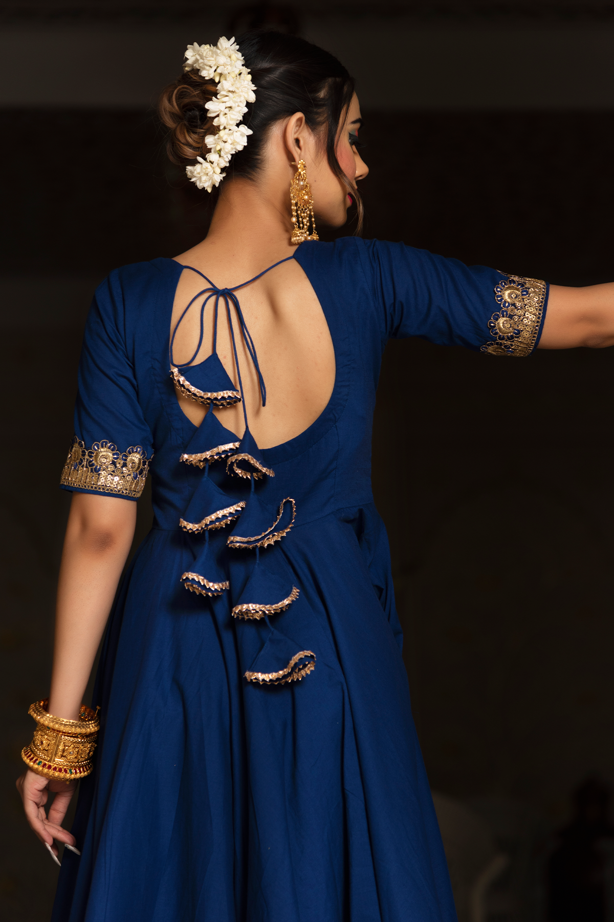 Soft cotton Anarkali for family occasions