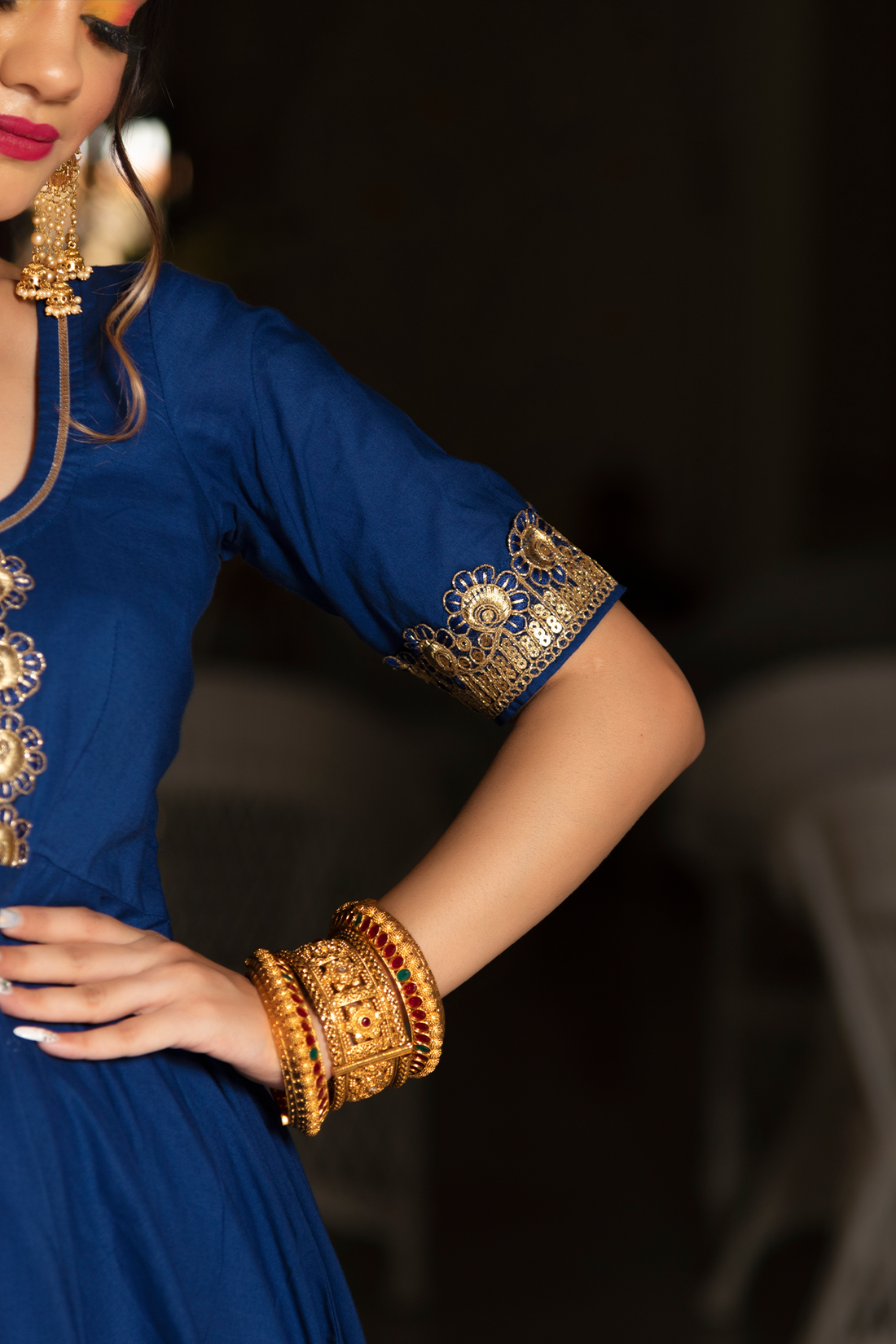 Stylish yet simple Indian festive wear