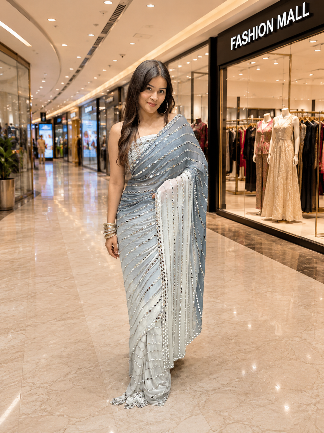 Premium Bandhej Handwork Pure Chiffon Saree