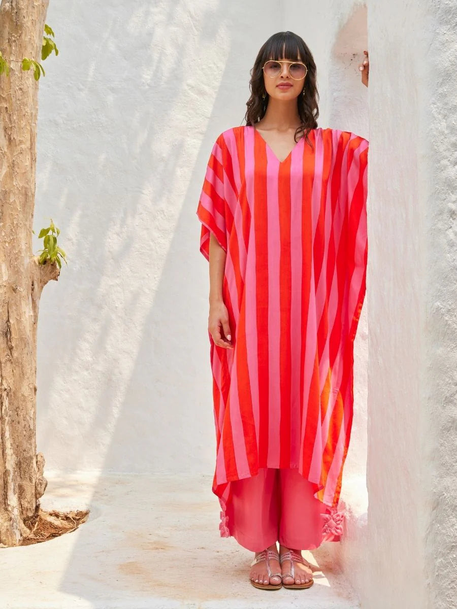 Hand Embroidered Kaftan Outfit