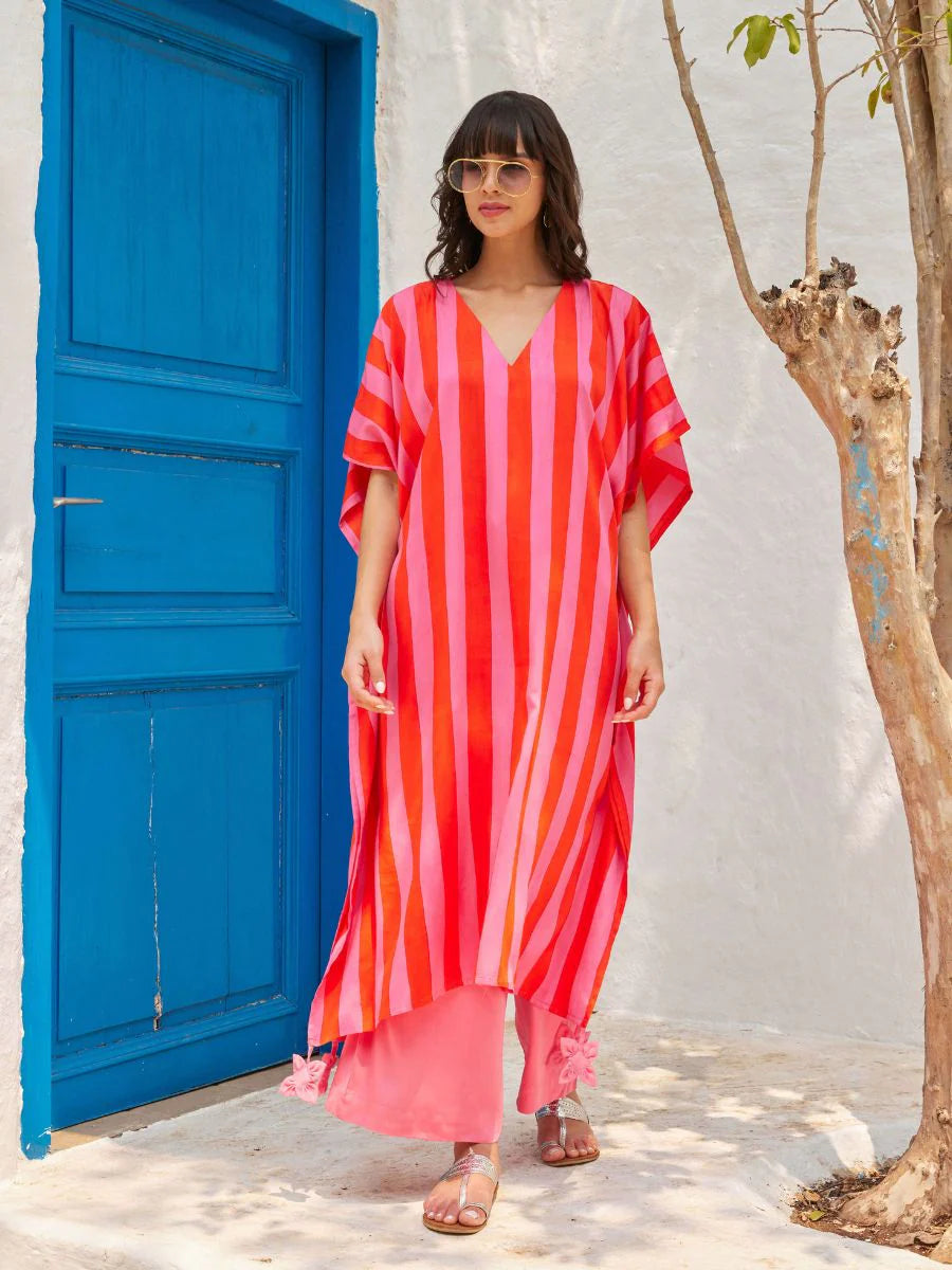 Two Piece Kaftan Palazzo Set