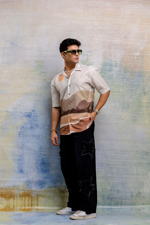 Vacation linen shirt men