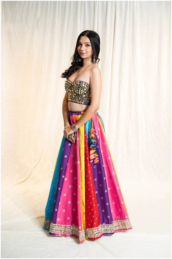 multicolor lehenga choli