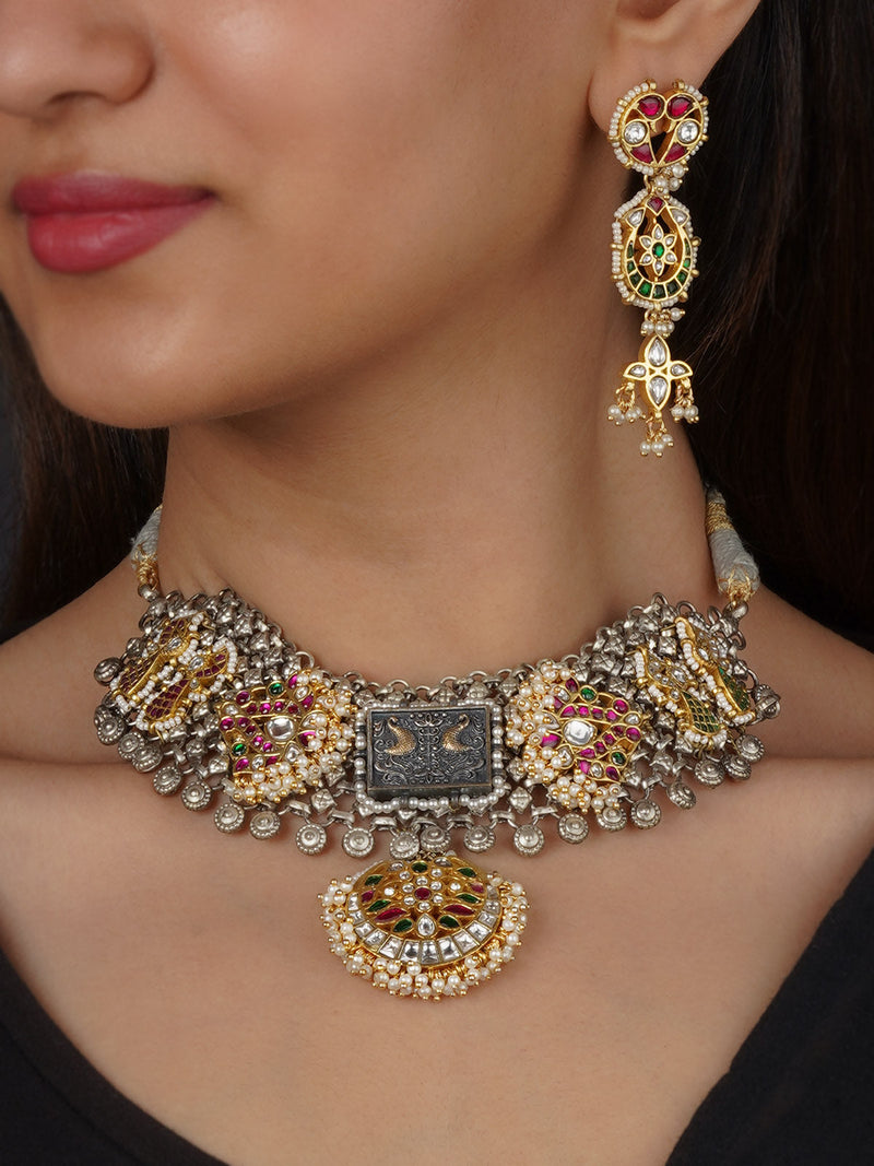 Multicolor Tribal Necklace Set – EK-SFSET227M