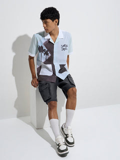 Multicolour Palm Print Shirt