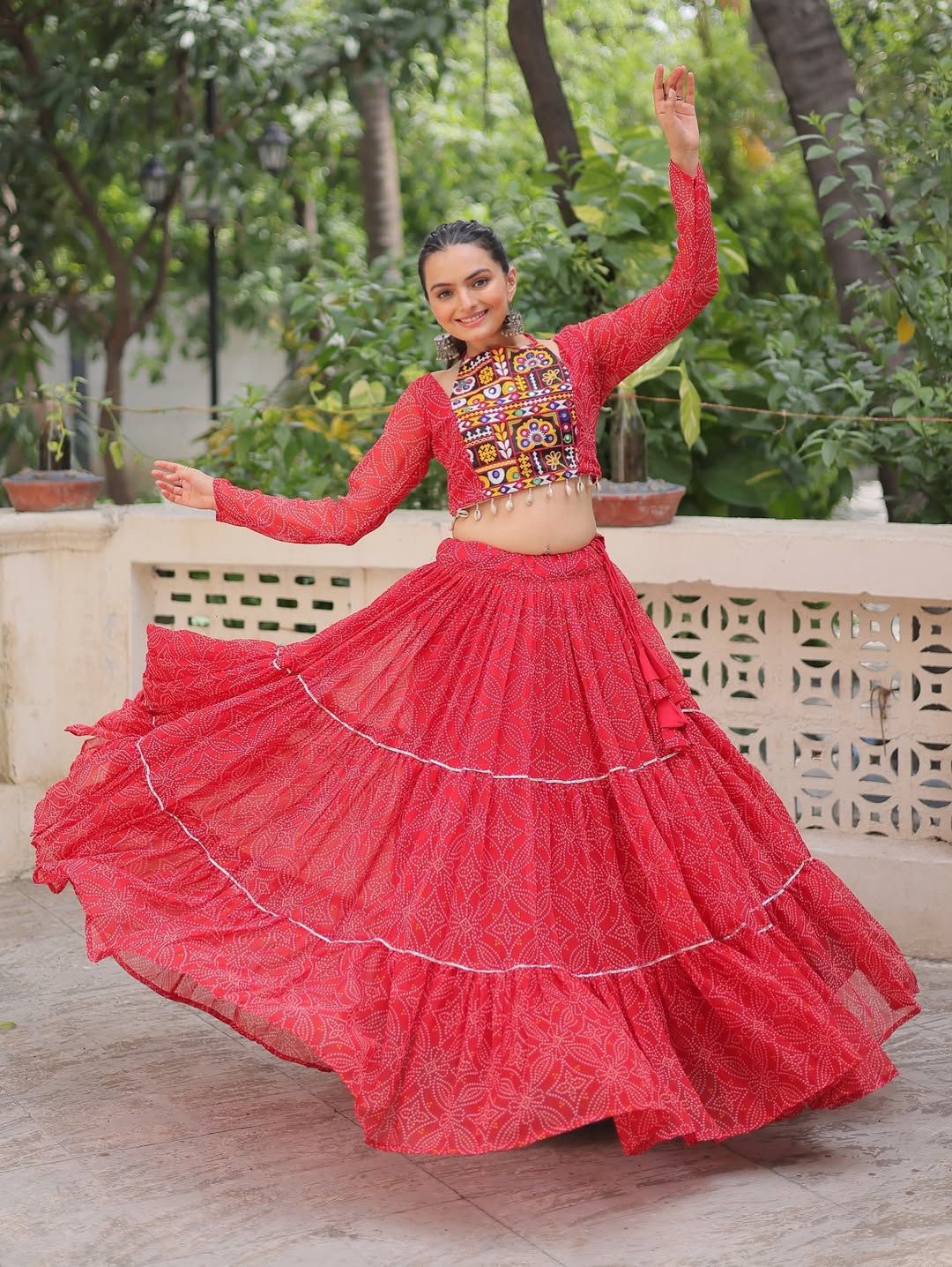 Garba lehenga set