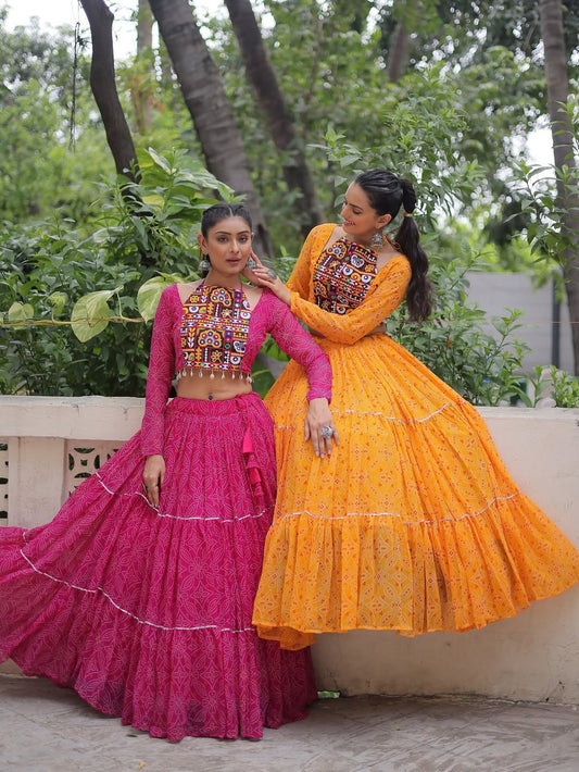 Women’s Navratri Georgette Lehenga Choli Set 1080