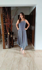 jumpsuit with short jacket set