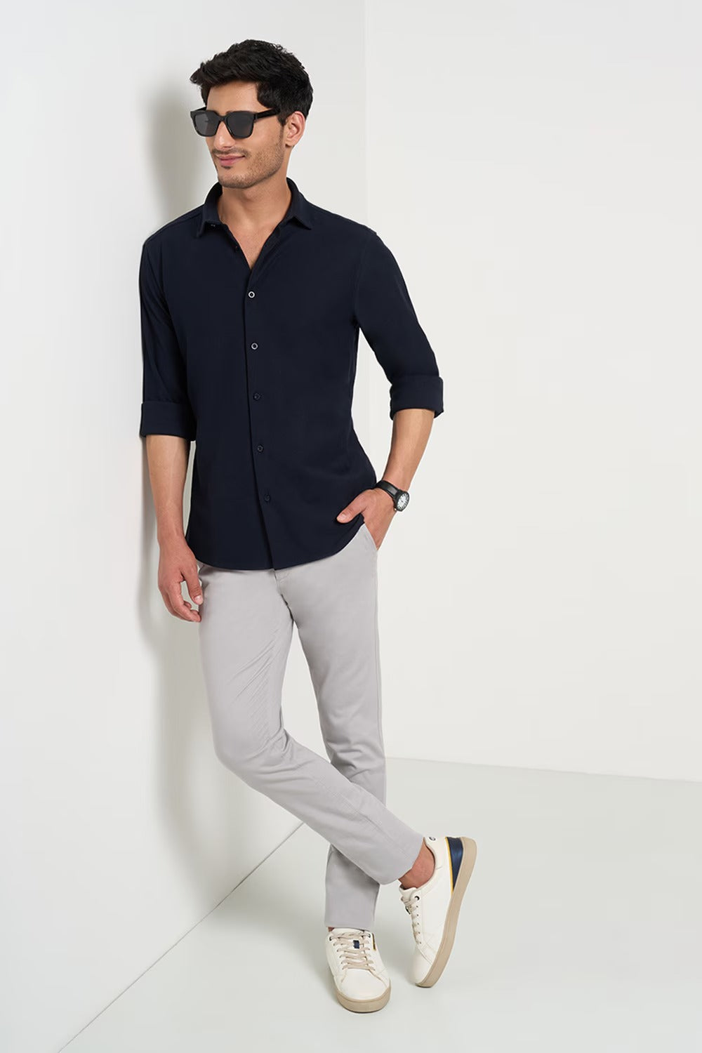Navy men’s office shirt
