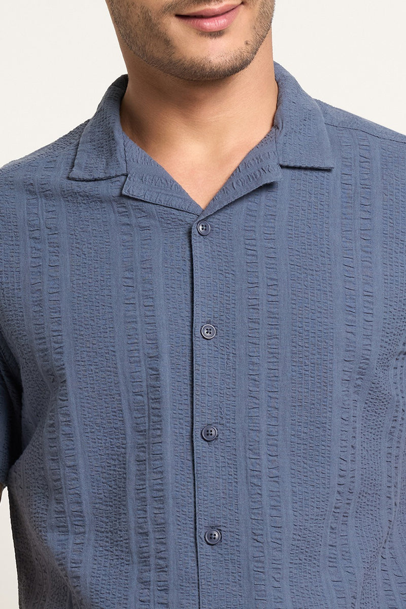 Men’s navy casual shirt