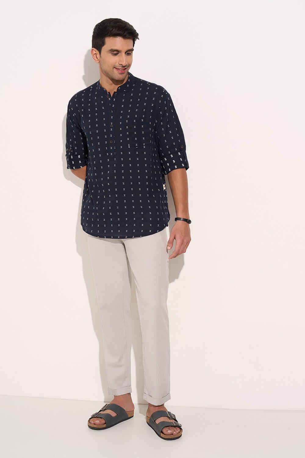 Mandarin collar kurta
