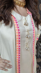 neon dhoti jacket set for women