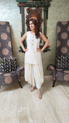 shell tassel sleeveless tops
