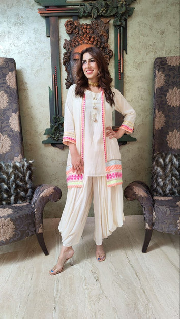 Indo-western dhoti pants outfit