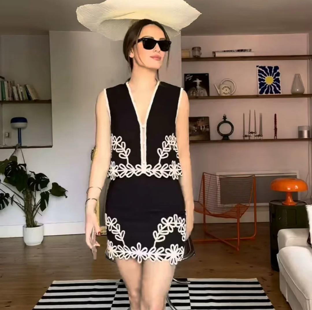 Nimo Embroidered Summer Co-ord Set
