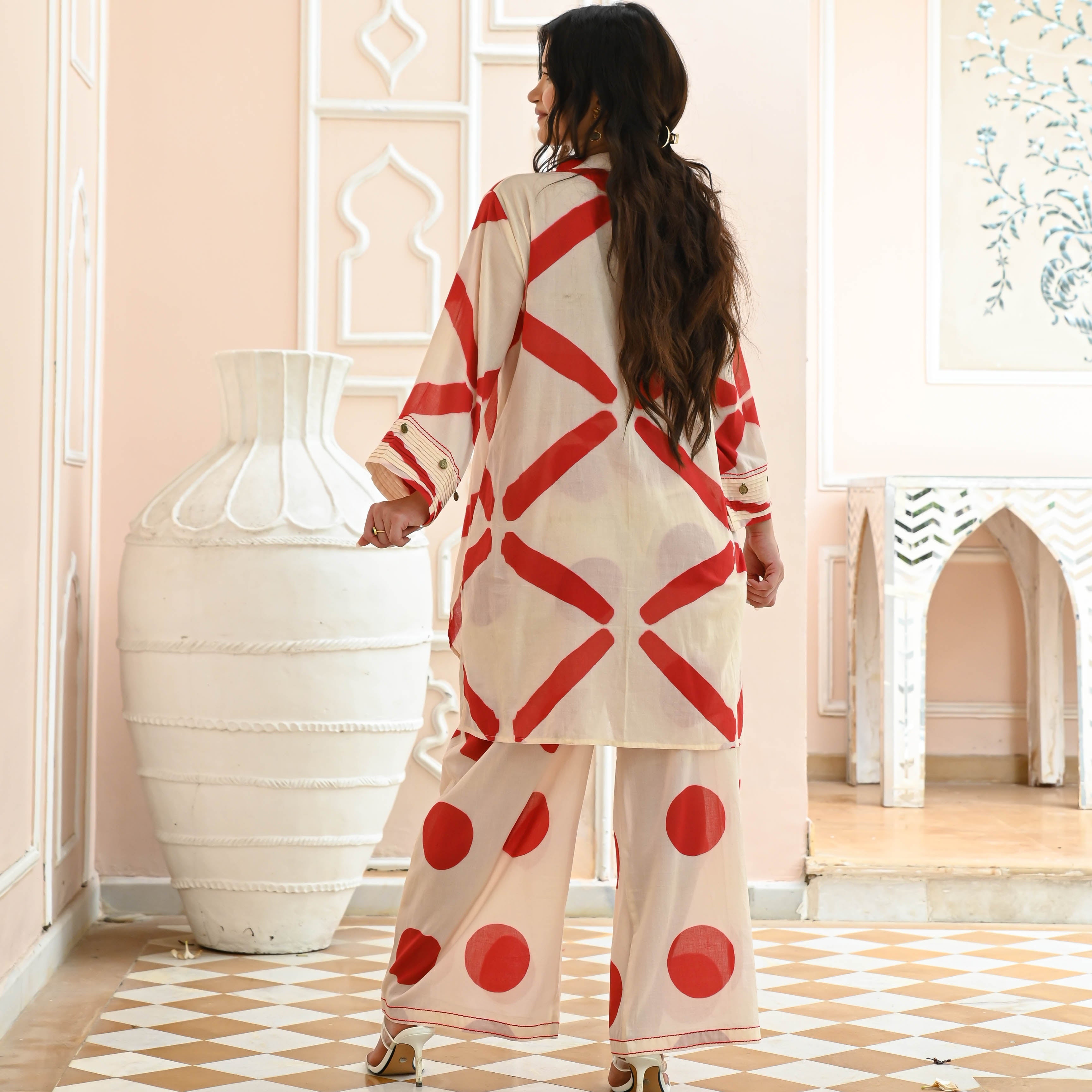 geometric print co-ord set