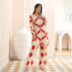 Nirupa Clamp Red Co-ord Set