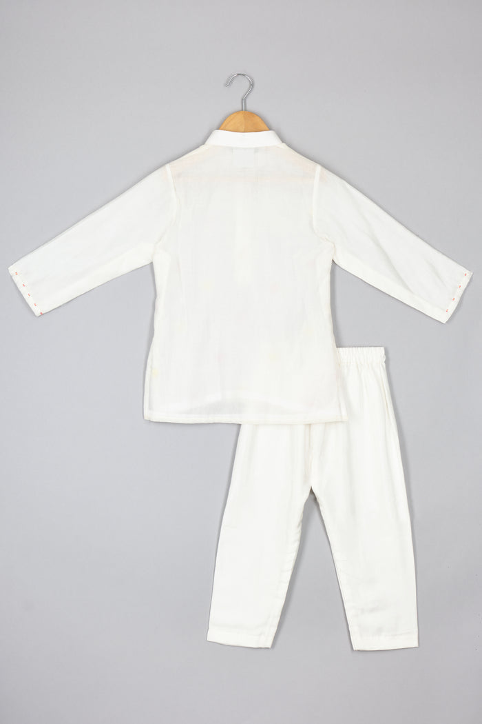 Chanderi kurta pyjama for boys