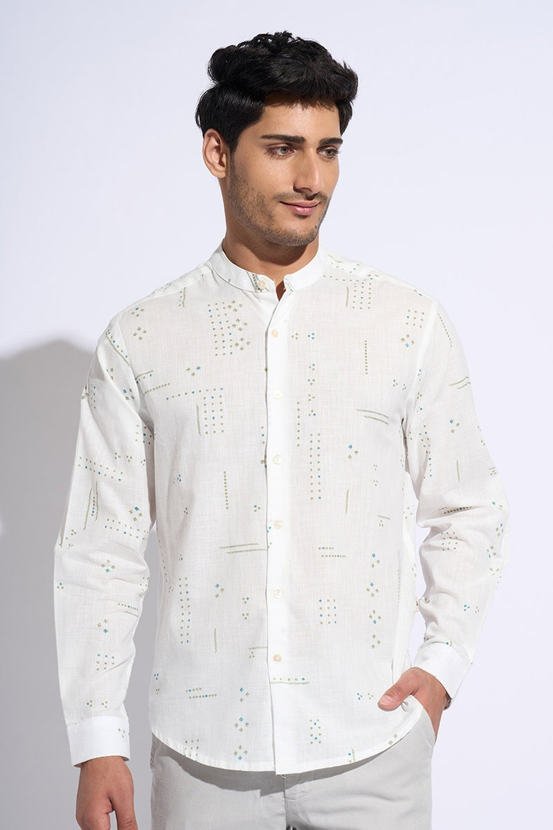 Men’s mandarin collar shirt