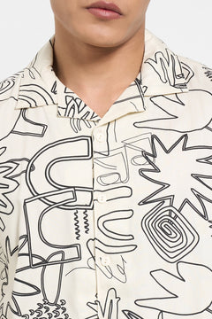 Off white casual shirt for men