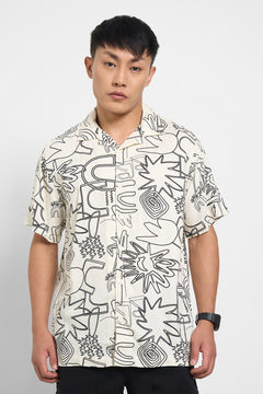 Relaxed fit printed shirt