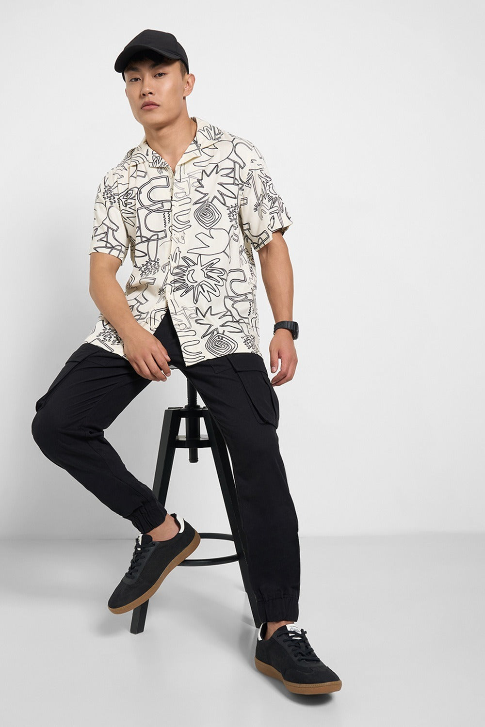 Resort collar casual shirt