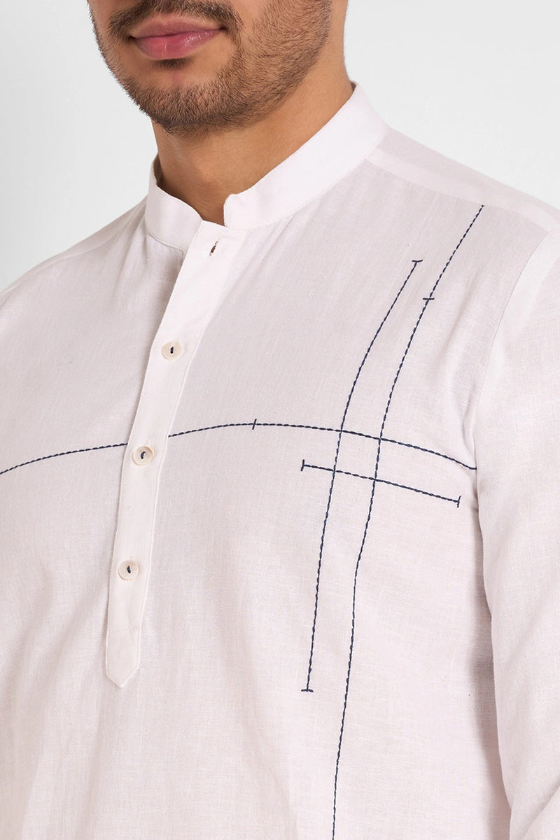 Men's casual cotton kurta