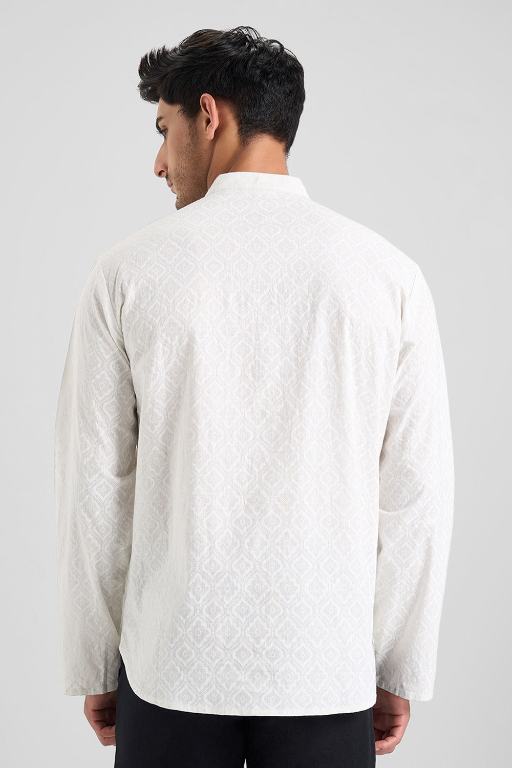 Textured kurta for men