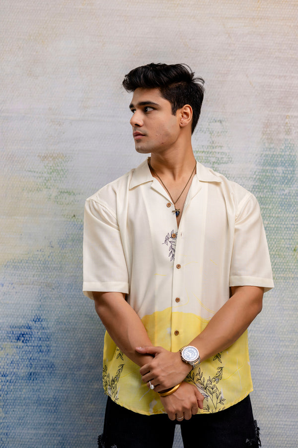 Off-white casual men’s shirt