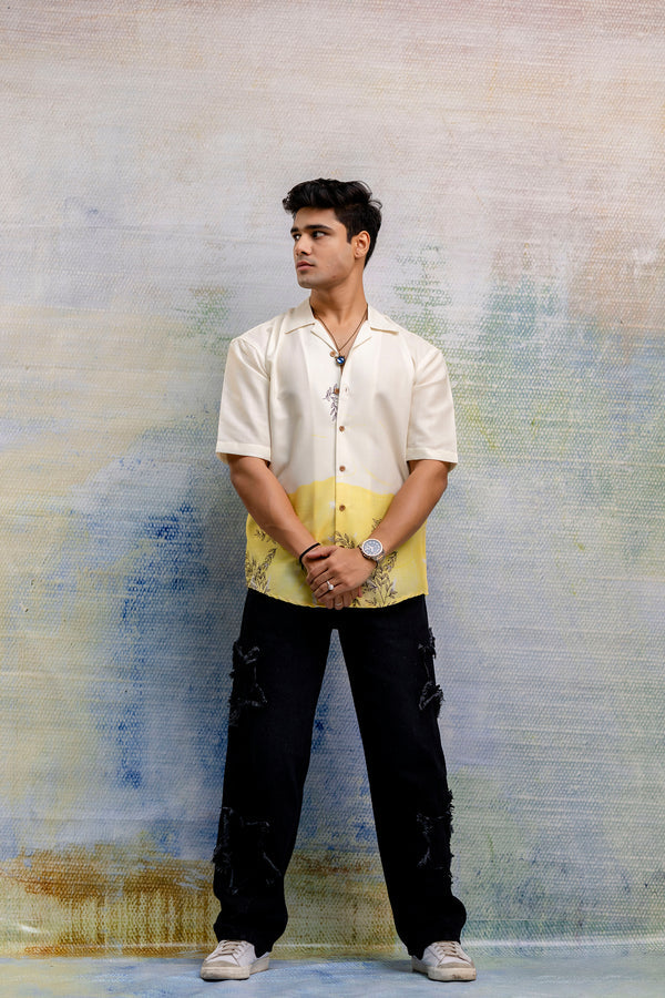 Men’s half sleeve linen shirt