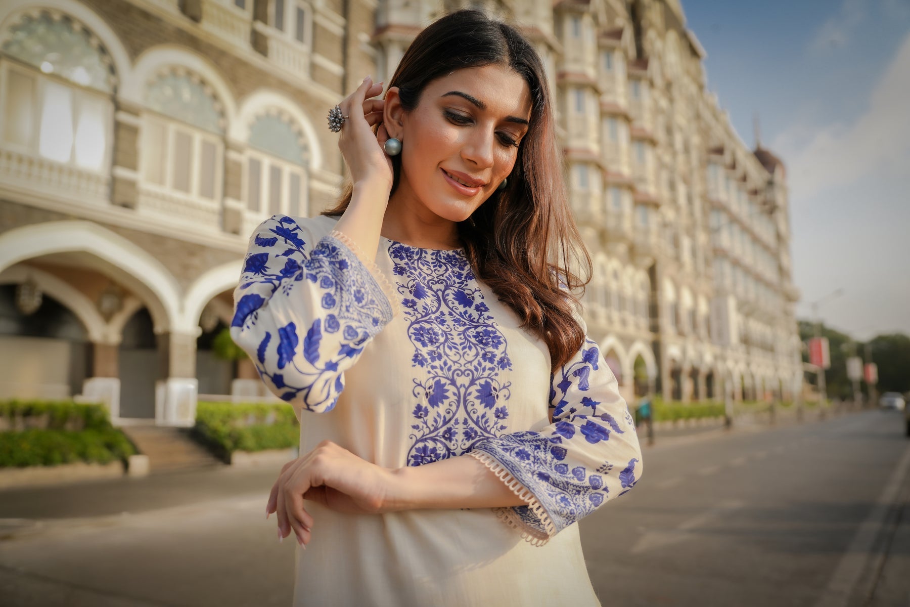 Loose fit cotton kurta