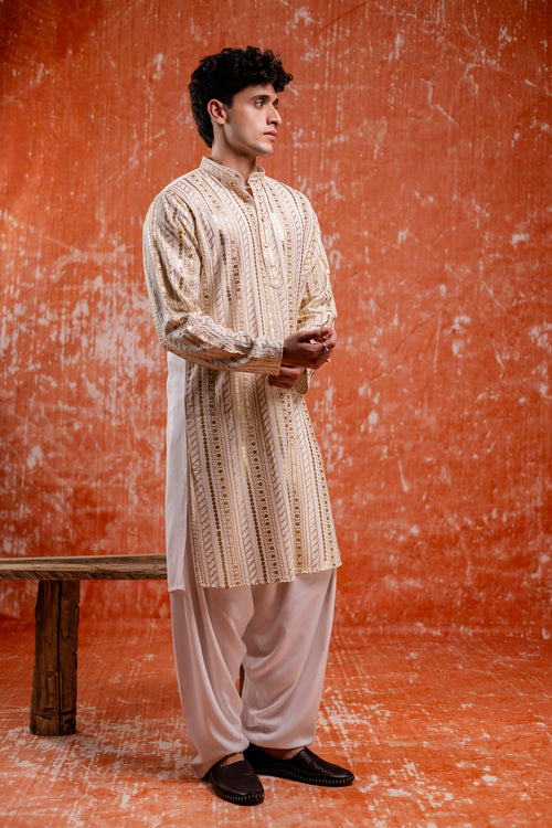 Embroidered kurta for wedding