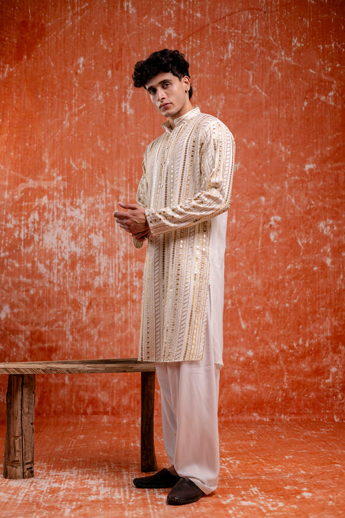 Kurta with sequin detailing
