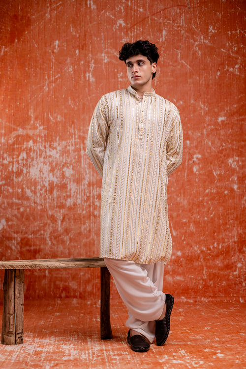 Party wear cotton kurta