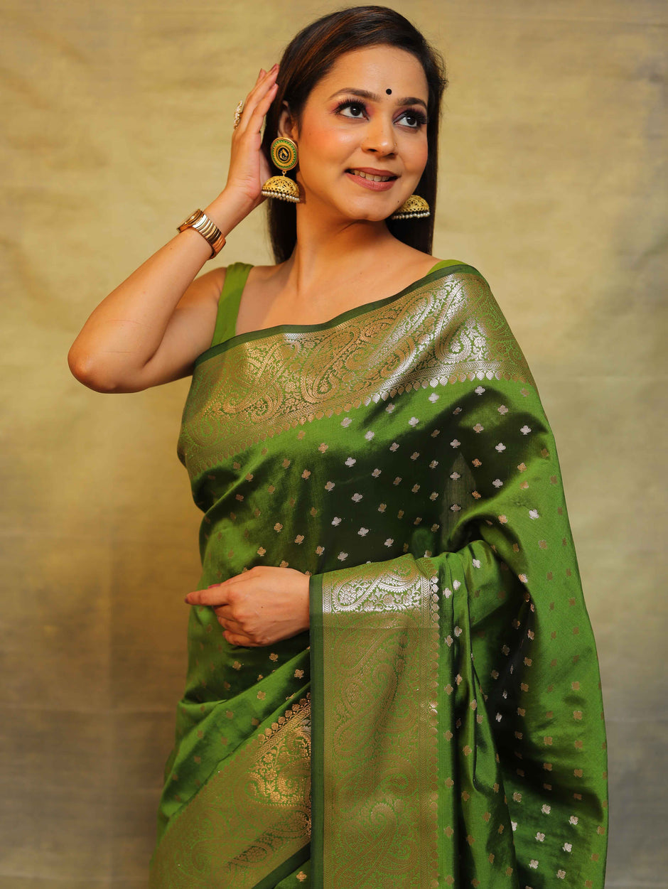 Banarasee semi silk saree