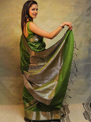 Handwoven semi silk saree