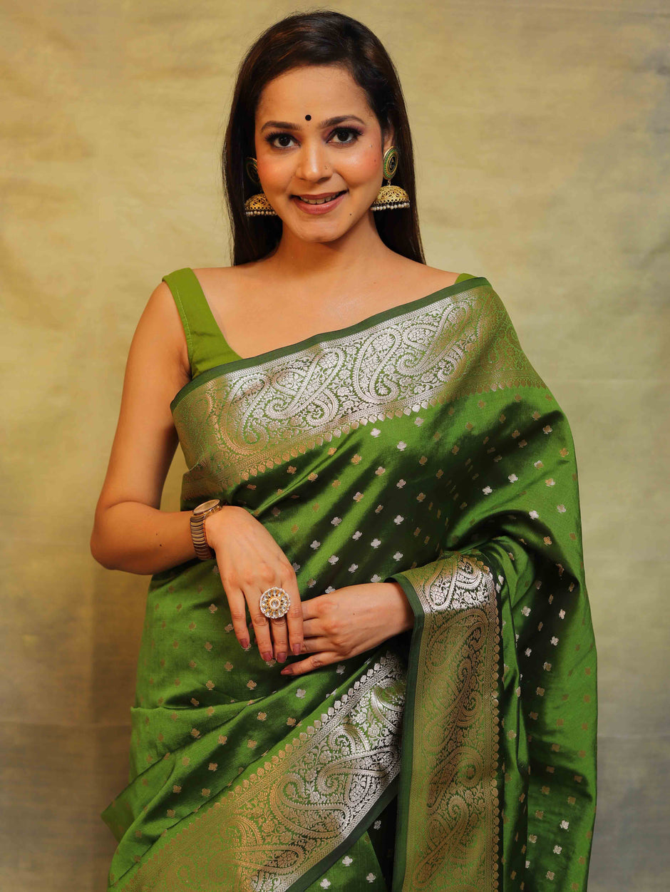 Indian festive silk saree