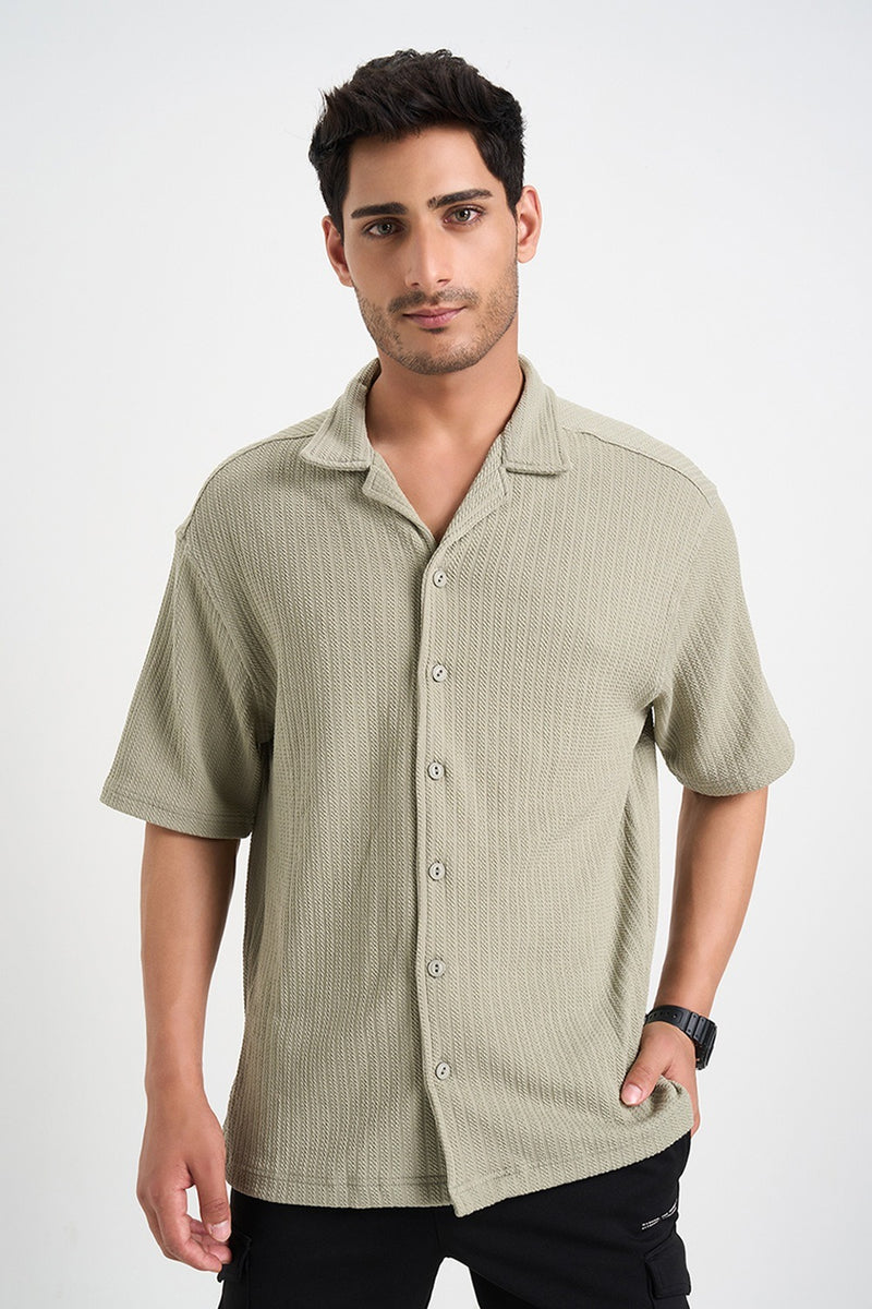 Stylish olive shirt men