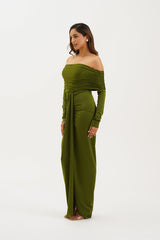 lycra draped dress