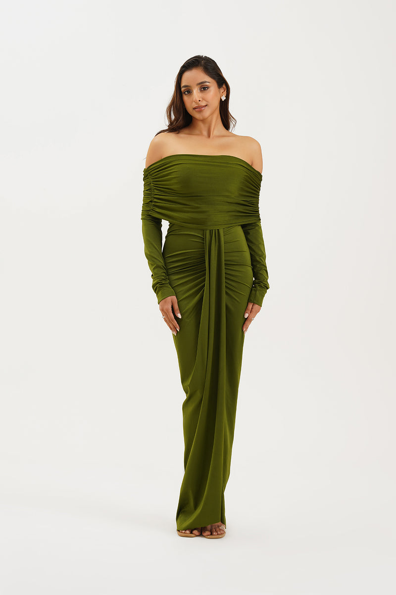 stretchable gown dress